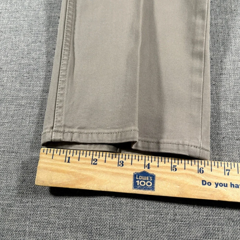 Banana Republic Traveler Pants Mens‎ 35x32 Khaki Taupe Slim Fit Chino Stretch